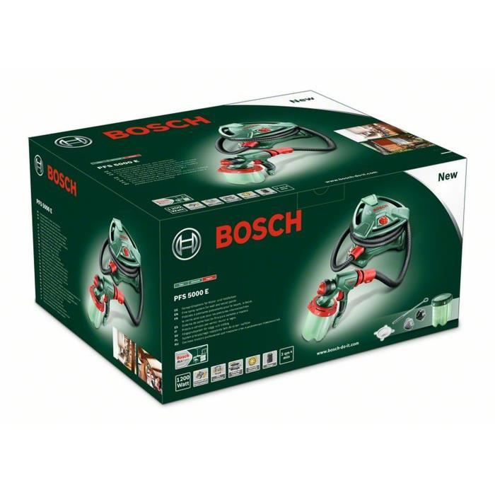 Bosch Pistolet A Peinture Pfs 5000 E 1200 W Débit 500 Ml min