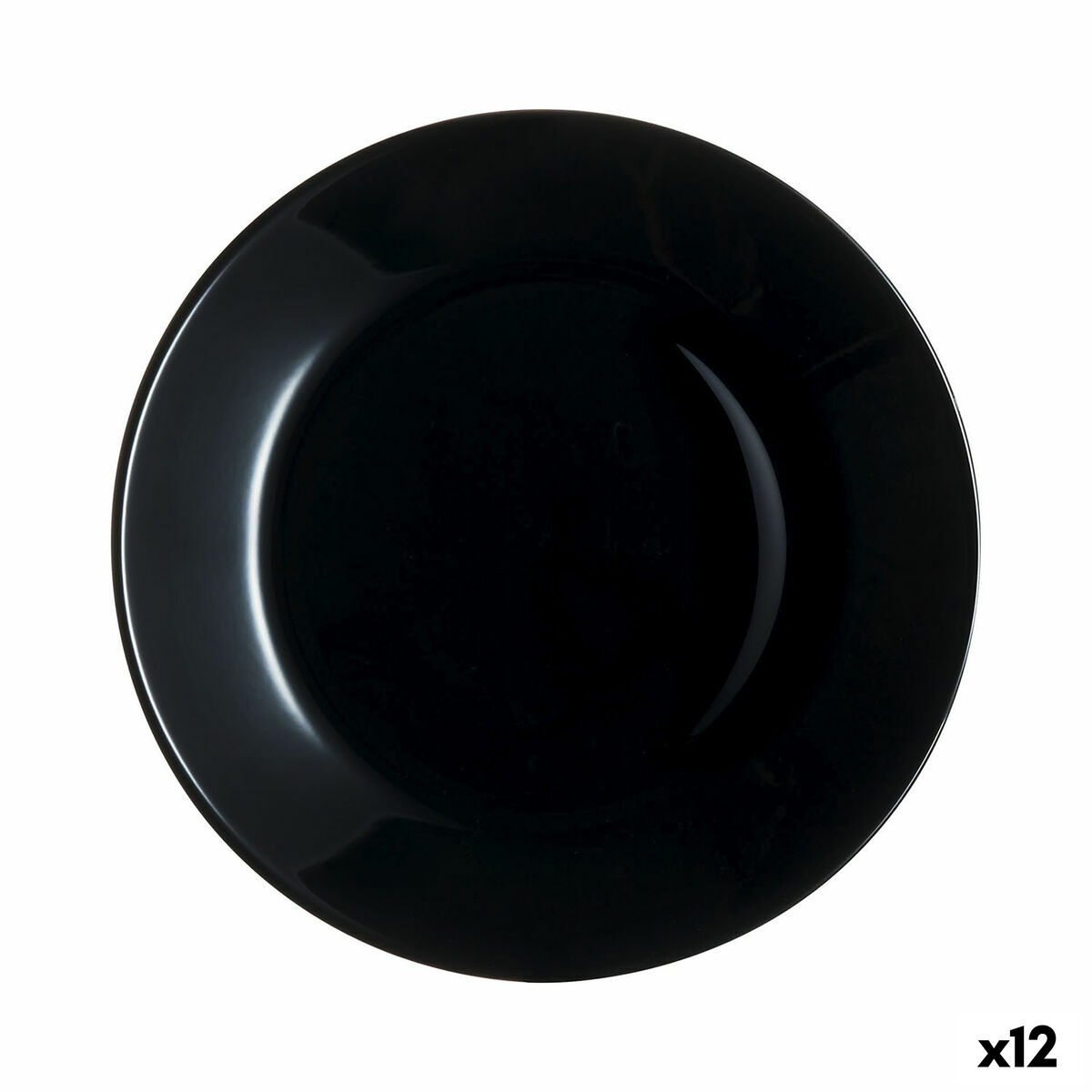 Assiette À Dessert Arcopal Zelie Noir Verre ø 18 Cm 12 Unités à