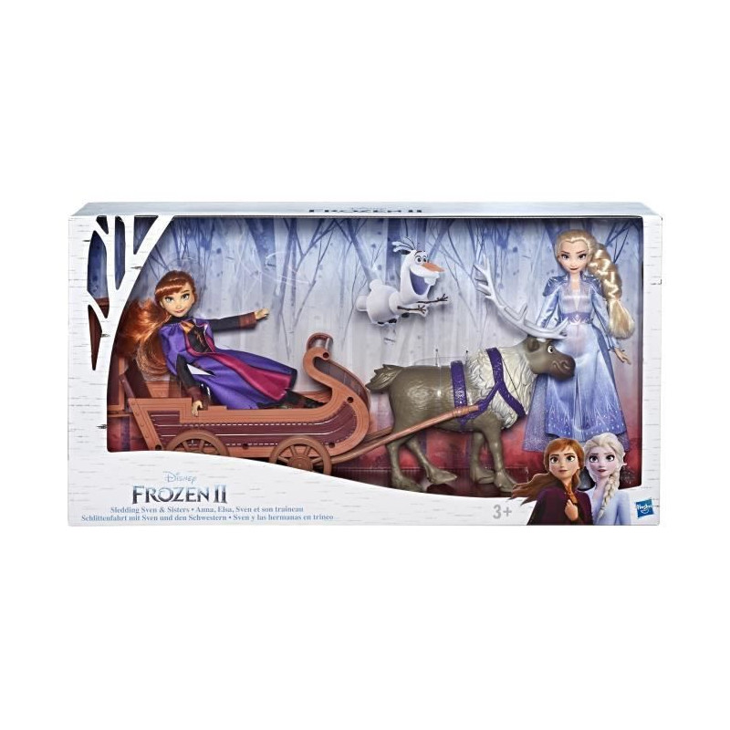 Coffret La Reine Des Neiges Disney Poup Es Elsa Anna Et Sven