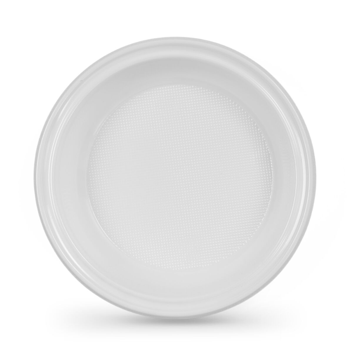 Set D assiettes Réutilisables Algon Rond Blanc 20 5 X 3 Cm Plastique