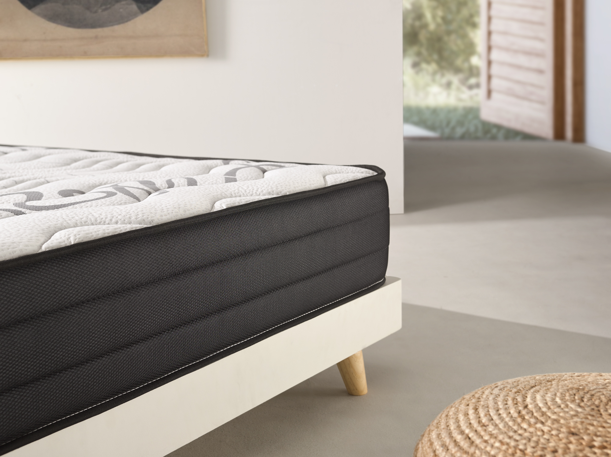 Matelas Ressorts Ensach S Cm D Paisseur Oreillers Accueil