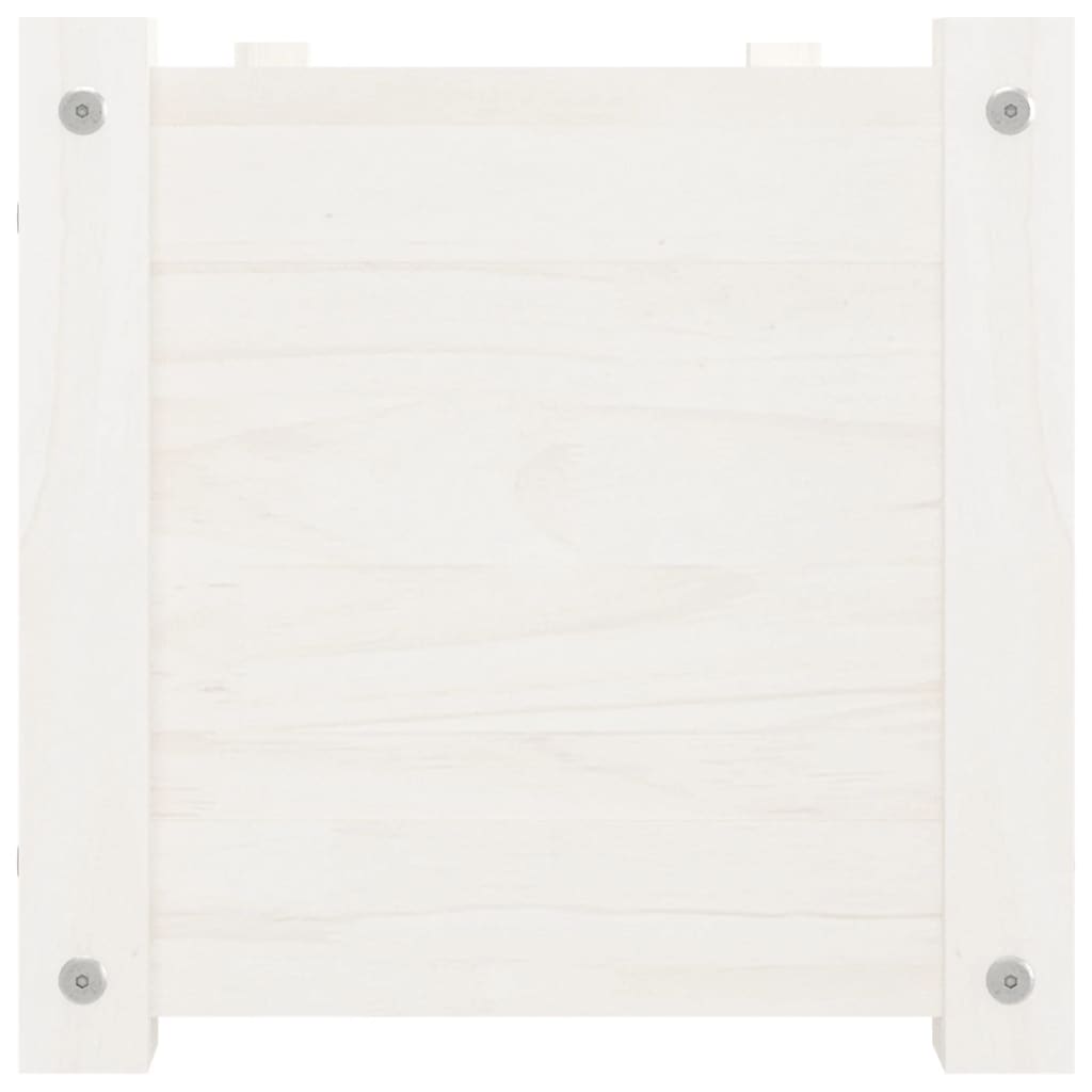 Jardini Re D Ext Rieur Blanc X X Cm Bois De Pin Massif Prix