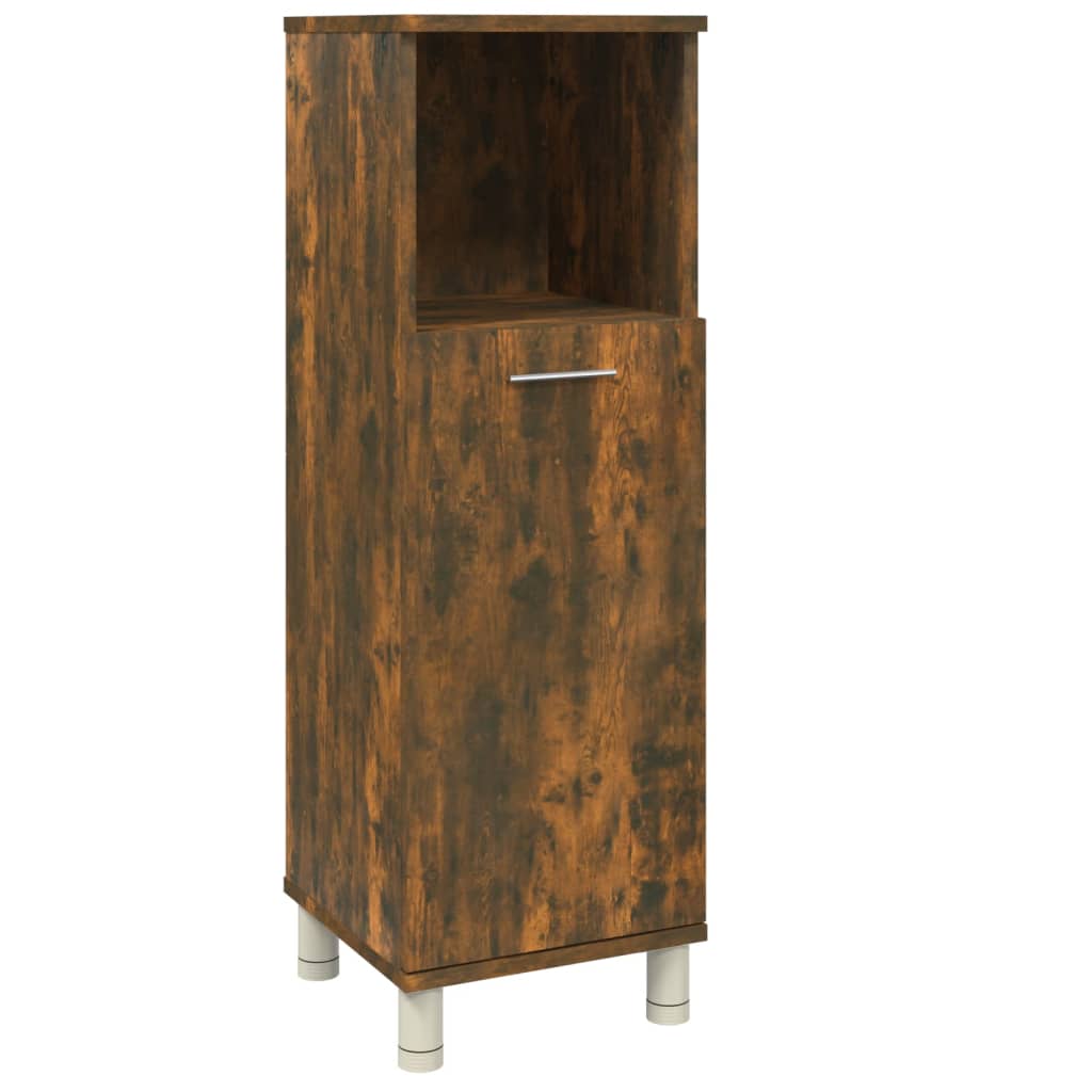 Armoire De Bain Ch Ne Fum X X Cm Bois D Ing Nierie Vidaxl Prix