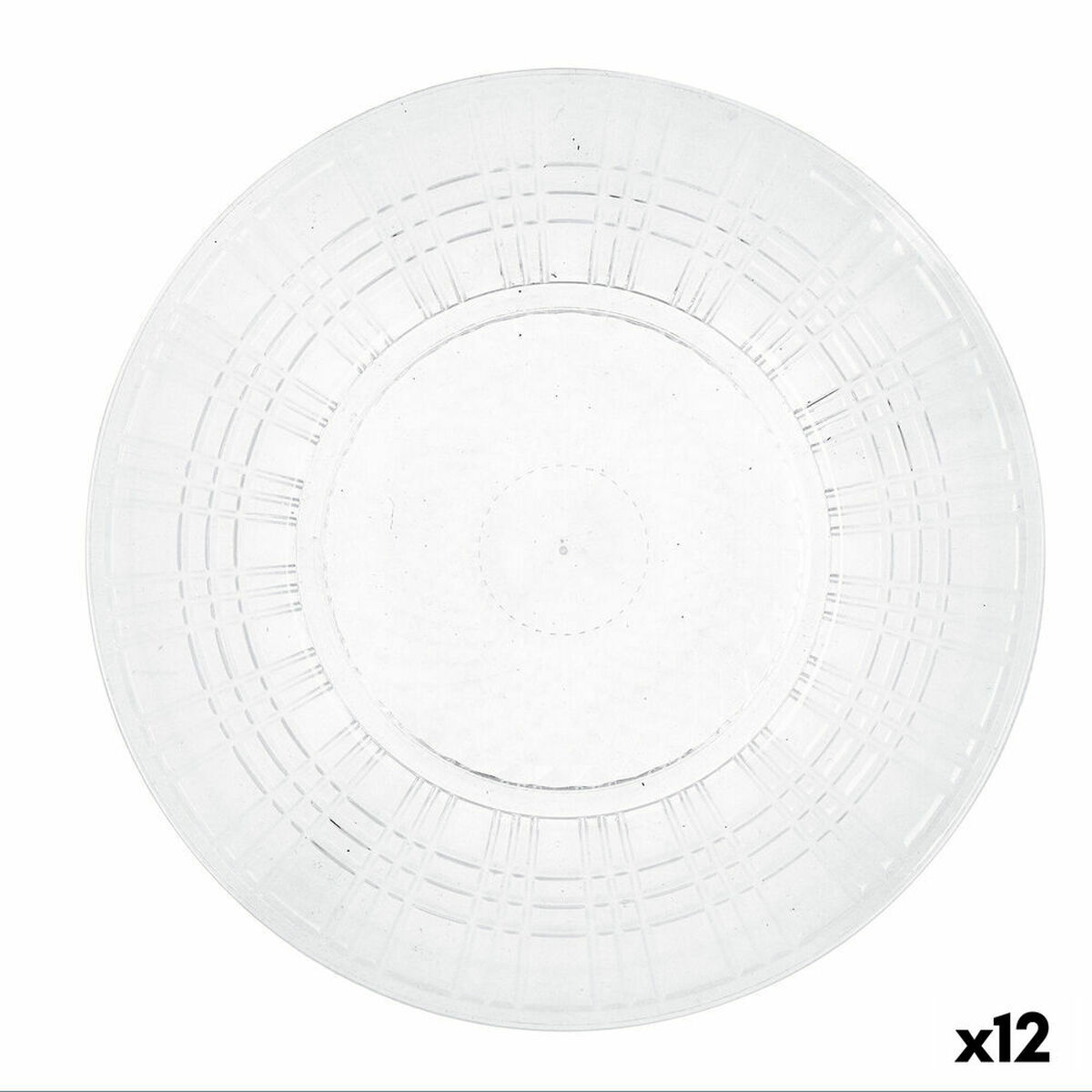 Assiette Plate Quid Viba Transparent Plastique ø 26 Cm pack 12x à