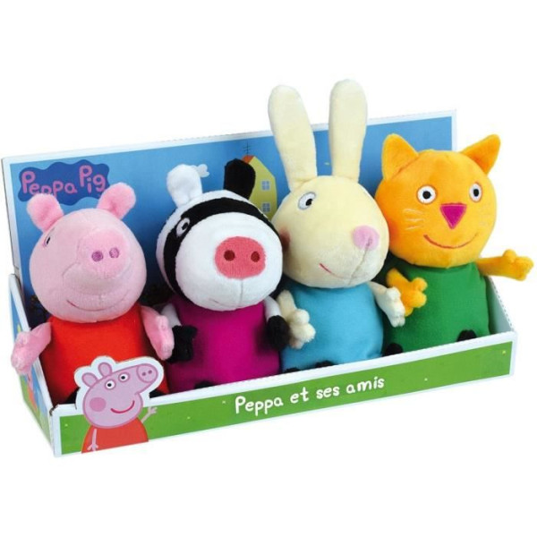 Jemini Peppa Pig Coffret Peluche 17 Cm Peppa Et Ses Amis Zoe