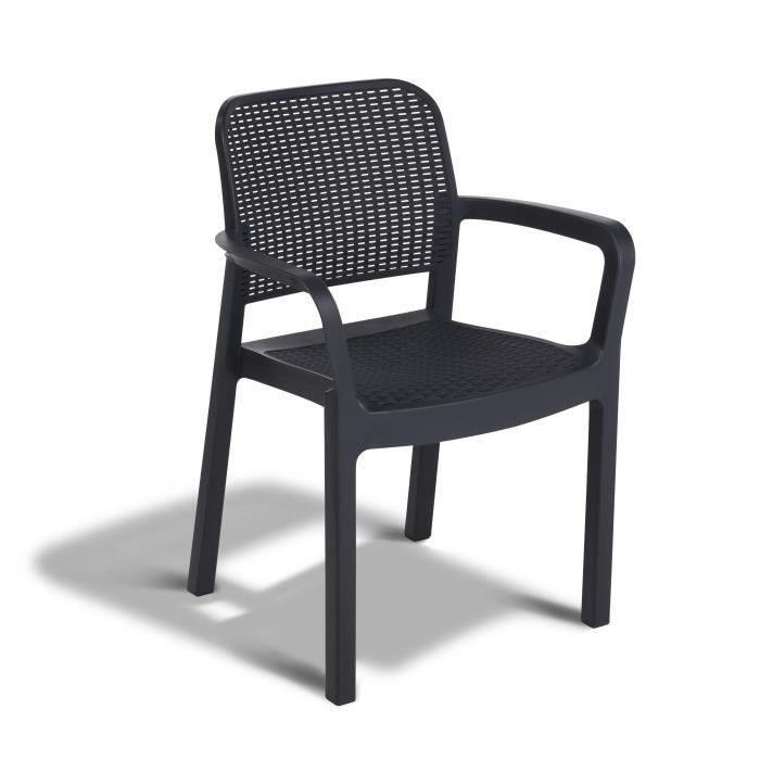 Allibert By Keter Samanna Lot De 6 Fauteuils De Jardin En Résine