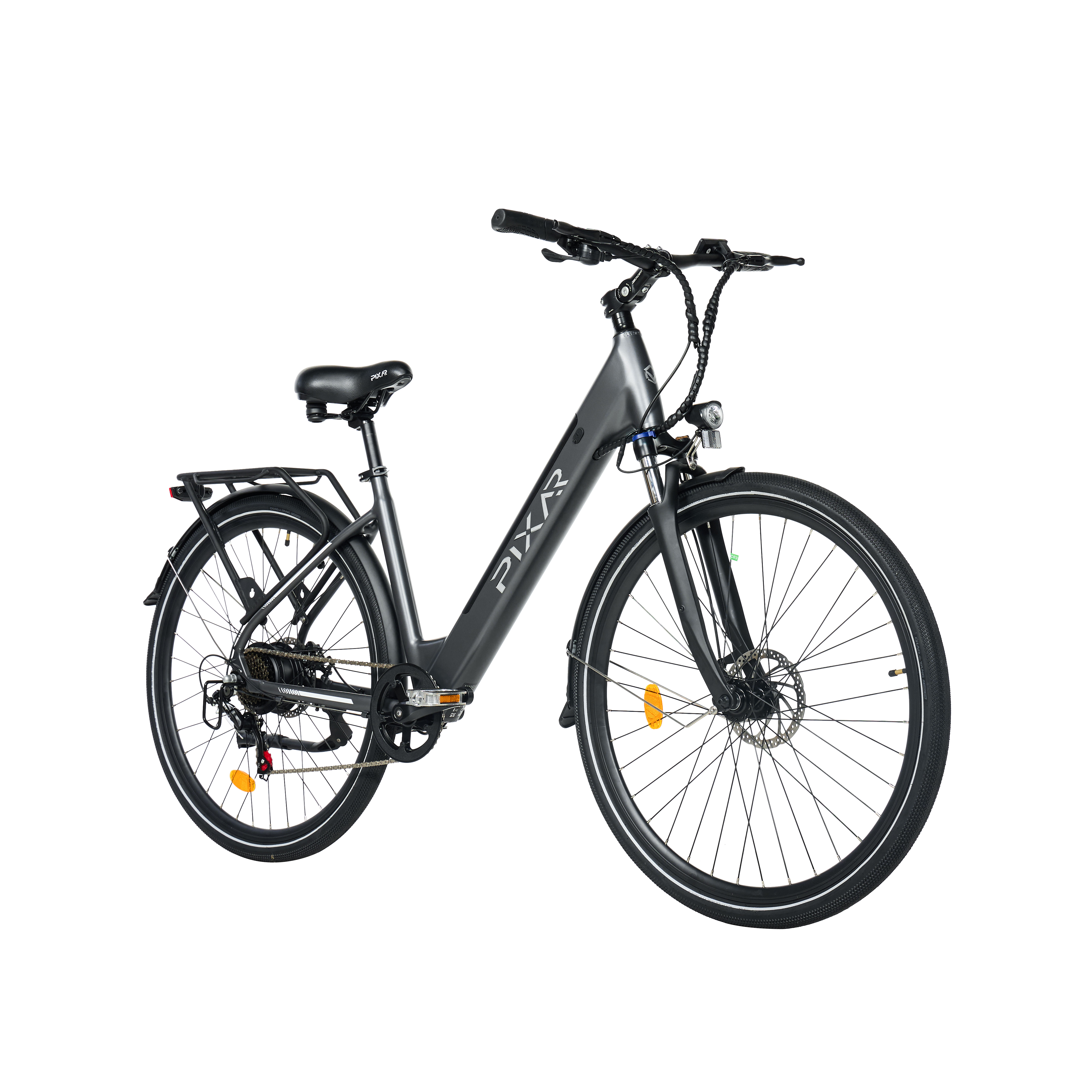 Vélo Électrique Pixar City1, 36 V, 250 W, 10,4 Ah, Gris
