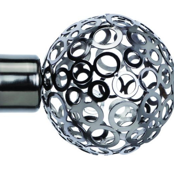 25 mm Steel Mesh Ball Finial Onyx