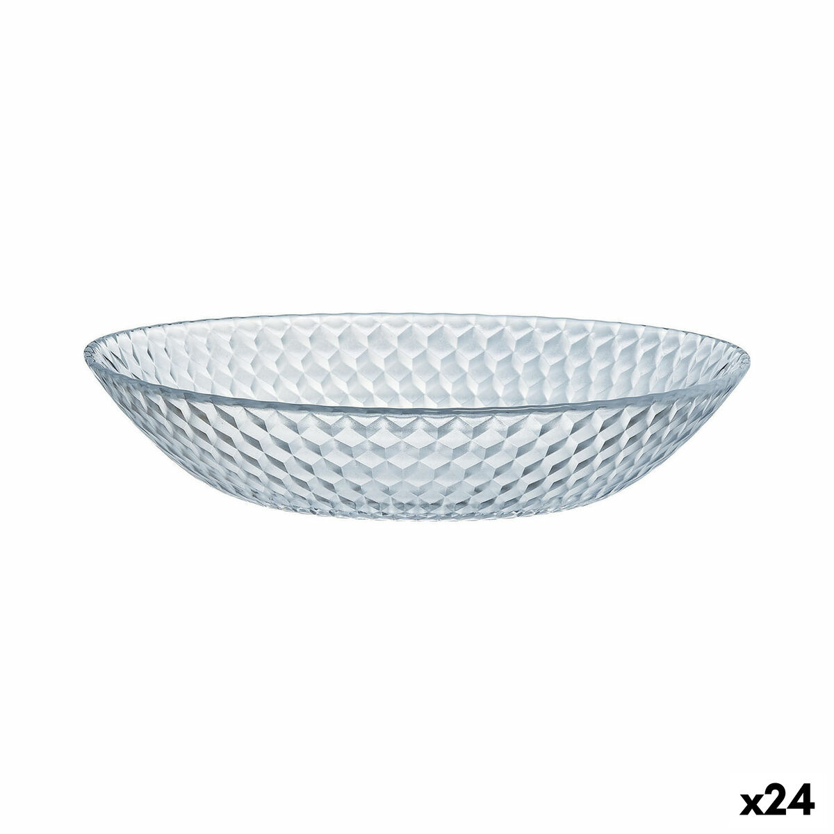 Assiette Creuse Luminarc Pampille Clear Transparent Verre (20 Cm) (24 Unités)
