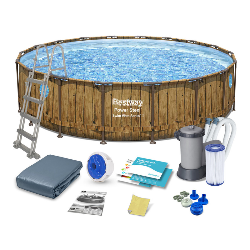 Bestway Framed Pool 488 Cmx488 Cmx122 Cm,5 Person,Multicolor