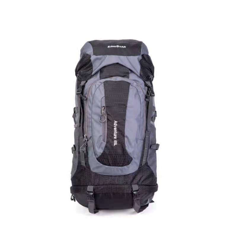 King Star Water-Proof Lightweight Travel Hiking Backpack Daypack-65L - Black