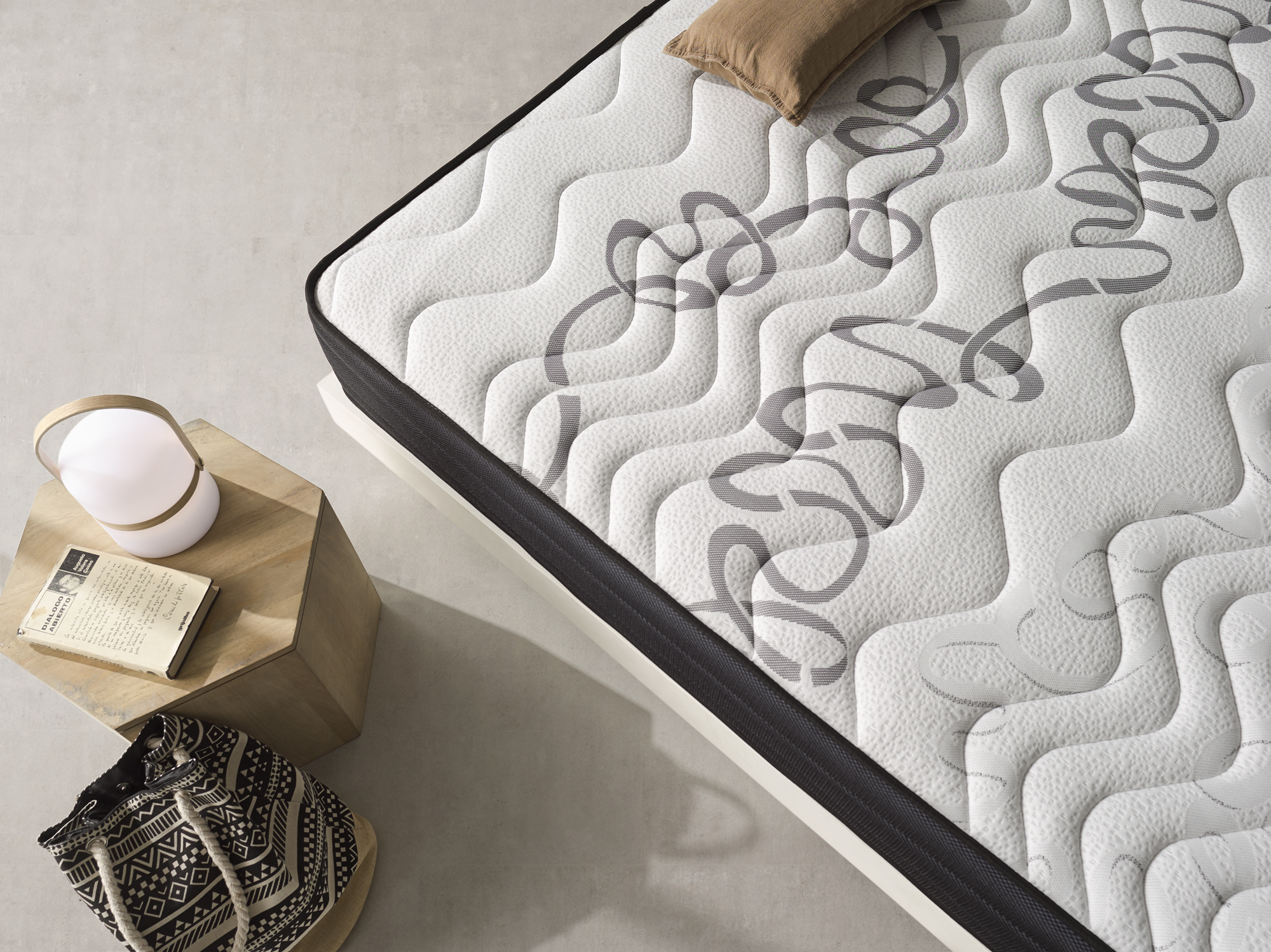 Ensemble 160x200 Matelas Ressorts Ensachés + Sommier Kit, Mousse Et Accueil Mémoire De Forme, H25cm