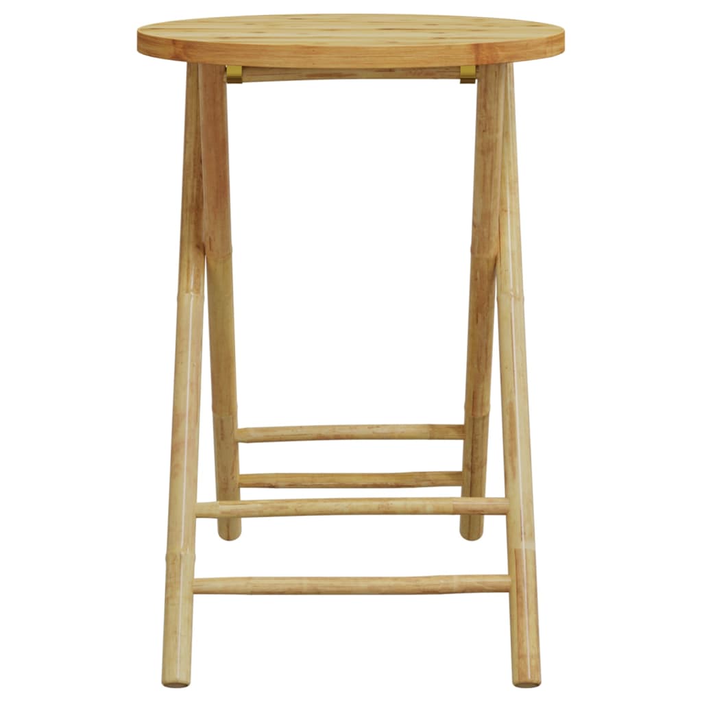 Table De Jardin Pliable Ø55x75 Cm Bambou