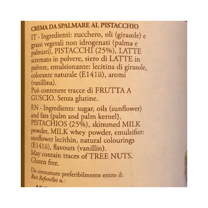 Crème À La Pistache À Étaler 370 Gr