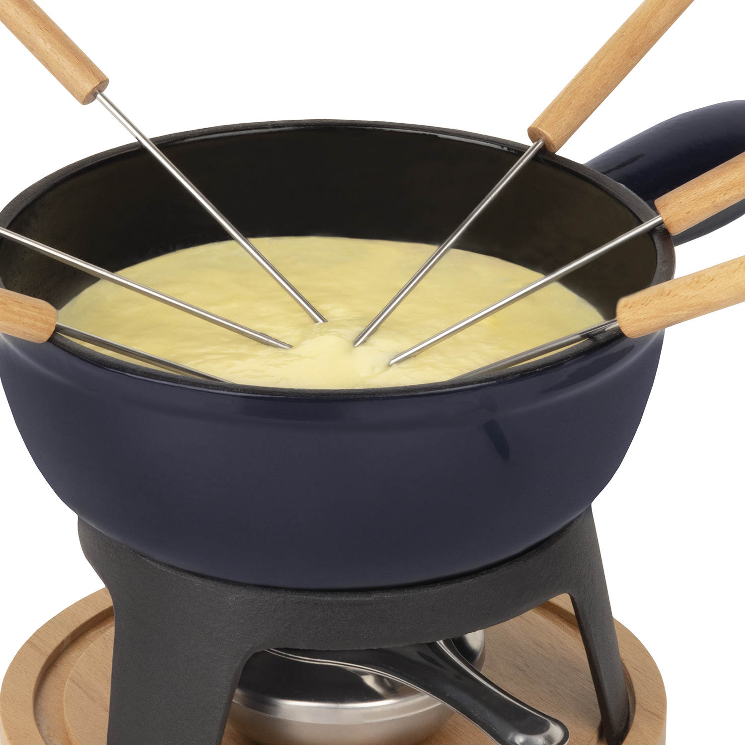 H.koenig Fondue 6 Personnes - Mont Joux - Couleur Bleu