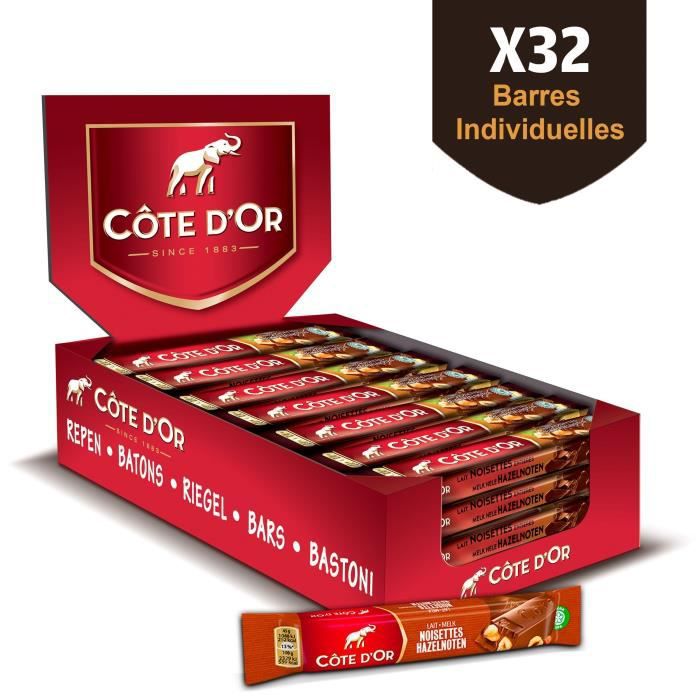 Cote D'or Bâton Chocolat Au Lait Et Noisettes Entieres - 32x45g CÔTE D'OR