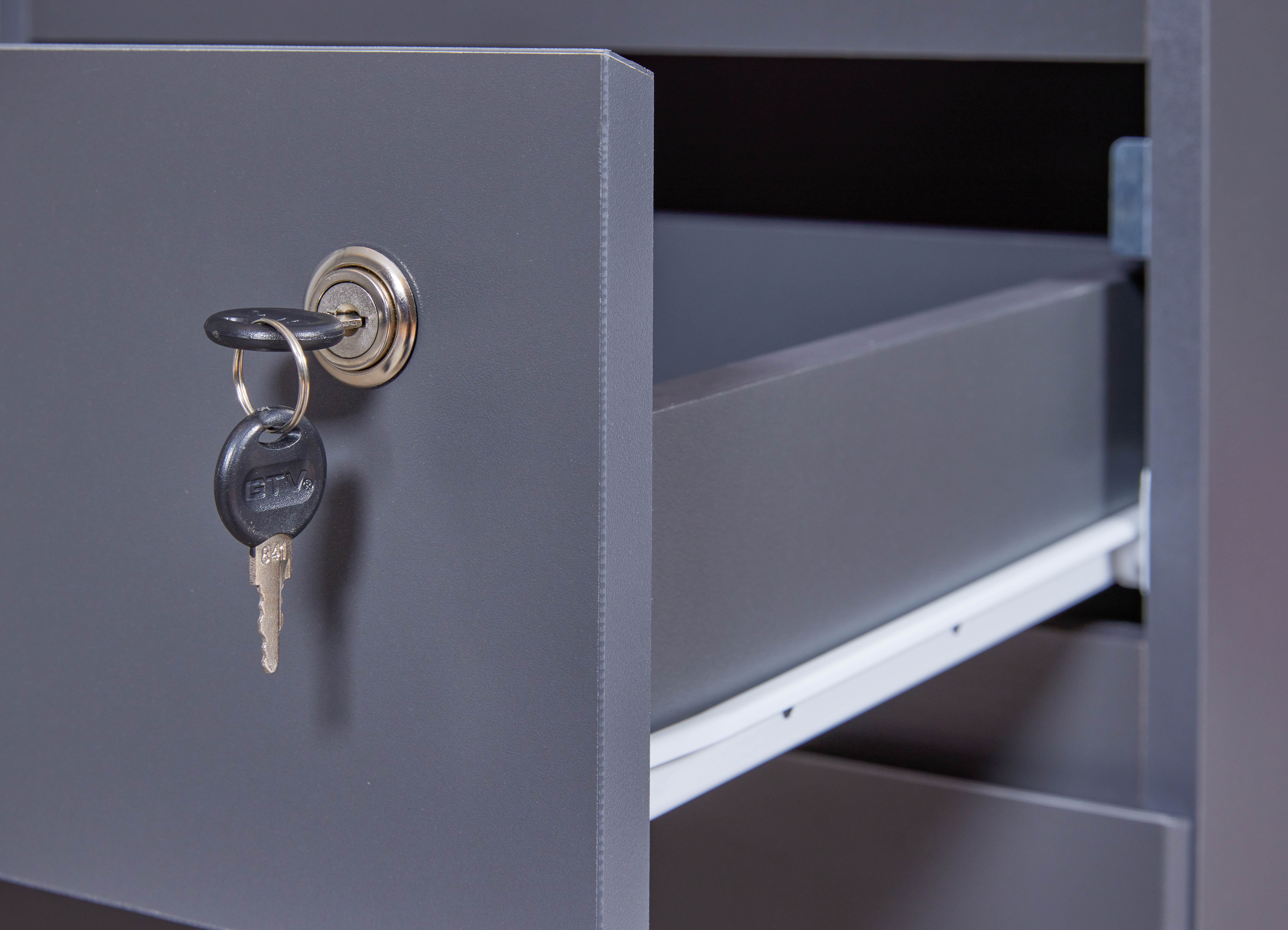 Caisson De Bureau Avec Serrures File Guard Gris Anthracite à Prix Carrefour