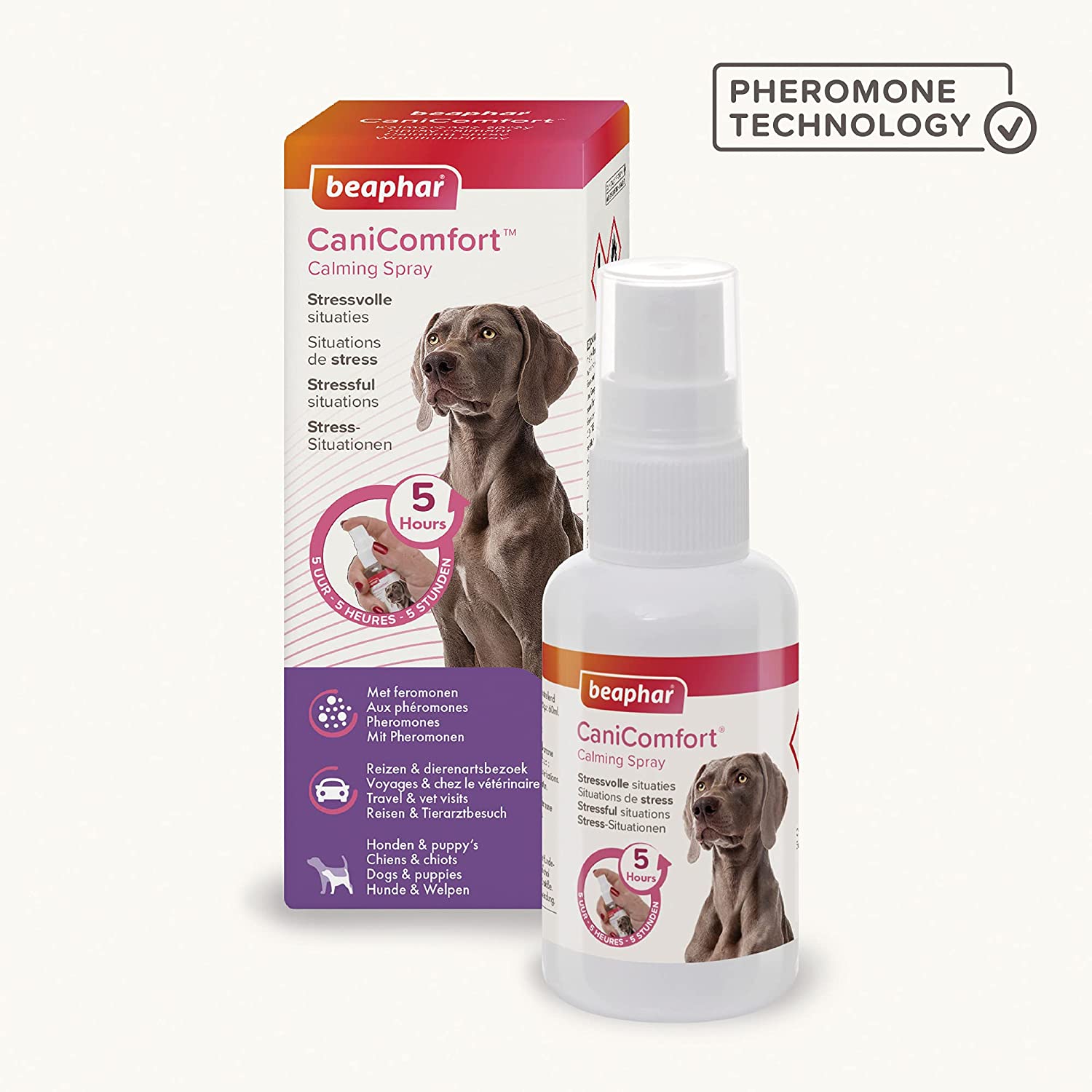 Beaphar  Canicomfort ? Spray Anti Stress Calmant Aux Phéromones Pour Chien