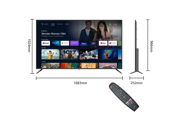 Smart Tech Tv 75' Qled 4k Uhd 75qa20t1 Android Tv 11