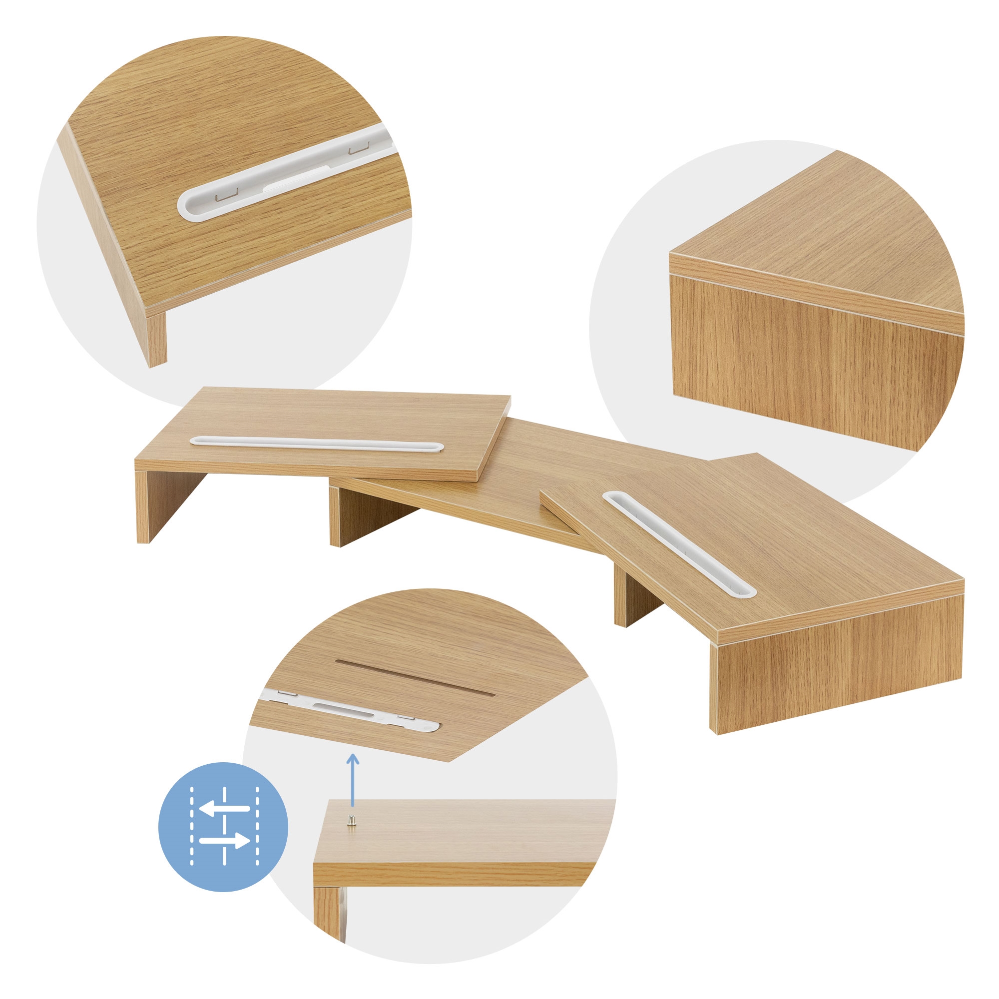 ELIVED EV6034W Support De Moniteur Pour 2 écrans De 13 à 32