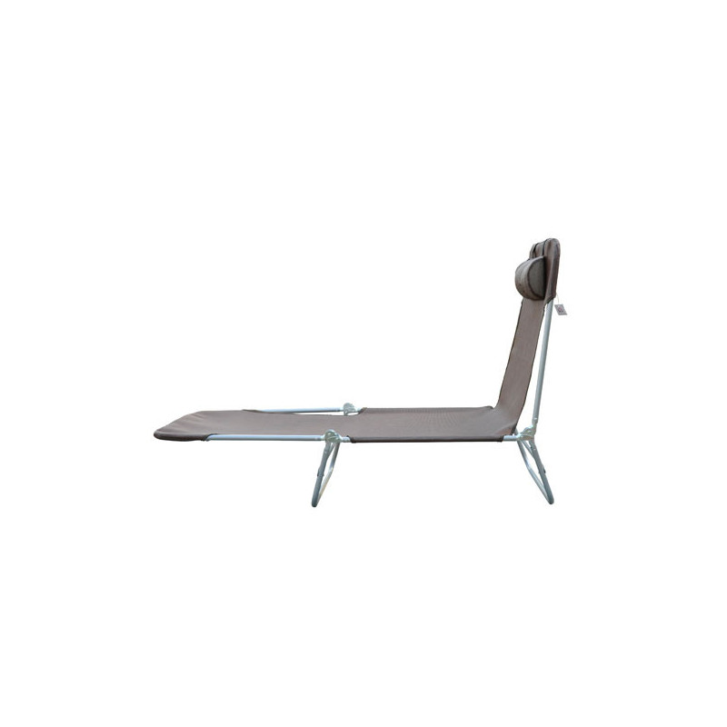 Chaise Longue Pliante Beauty - Chocolat