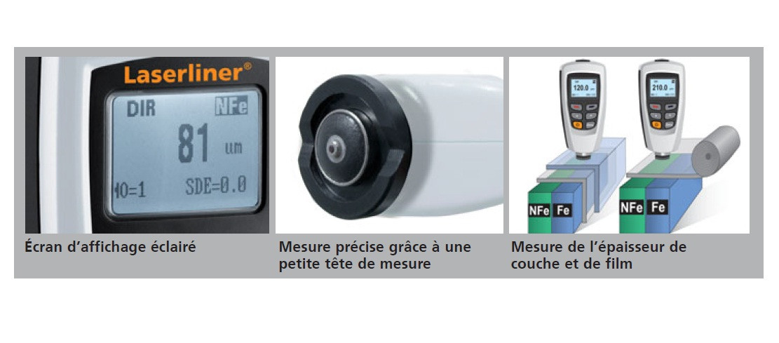Appareil De Mesure D'épaisseur De Couches Non Métalliques Coatingtest-master Laserliner