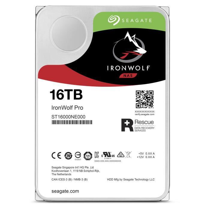 Disque Dur Seagate St16000ne000 Nas 16 Tb