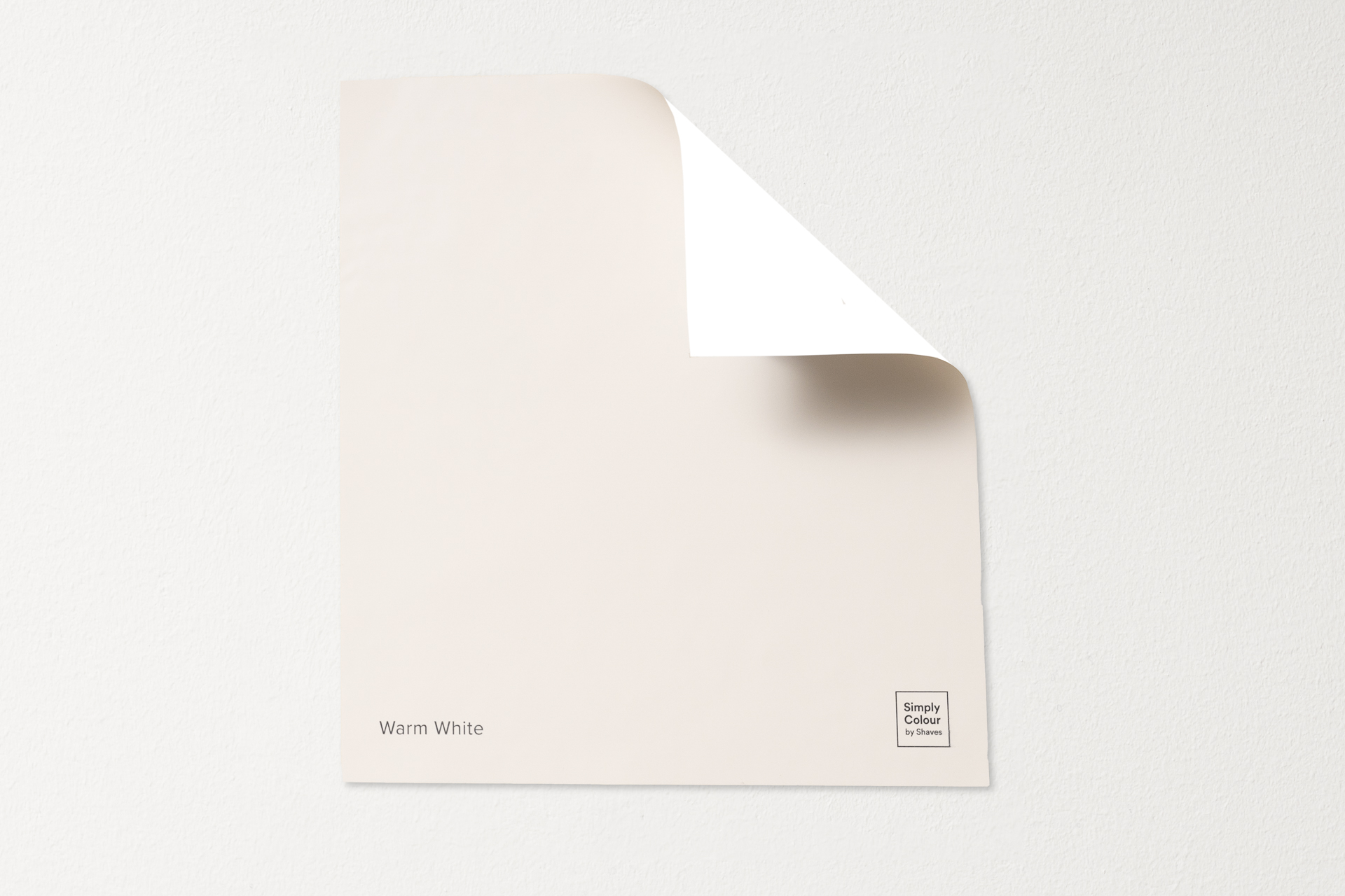 Simply Colour Peel + Stick Swatch - Warm White