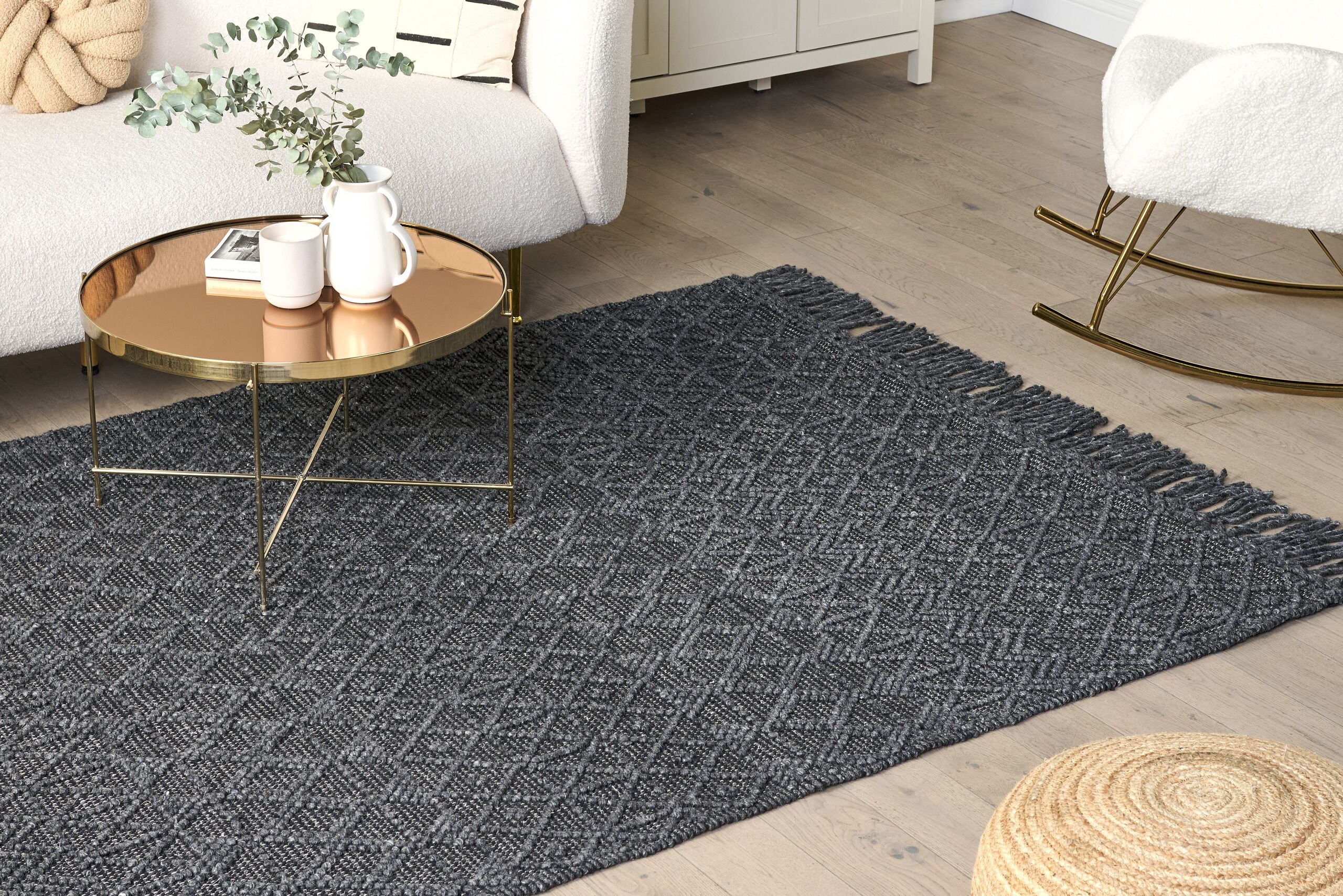 Tapis Alucra Noir 160 X 230 Cm Laine