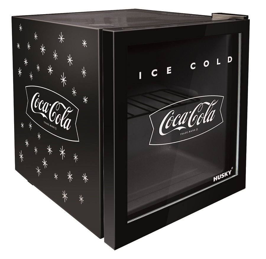 46L Counter-Top Beverage Cooler W/ Glass Door - Coca Cola - Black