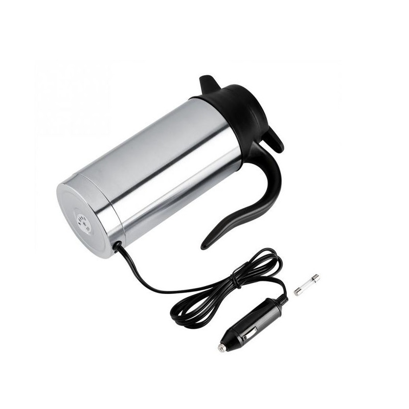 12V 750ml Stainless Steel Electric Car Travel Kettle