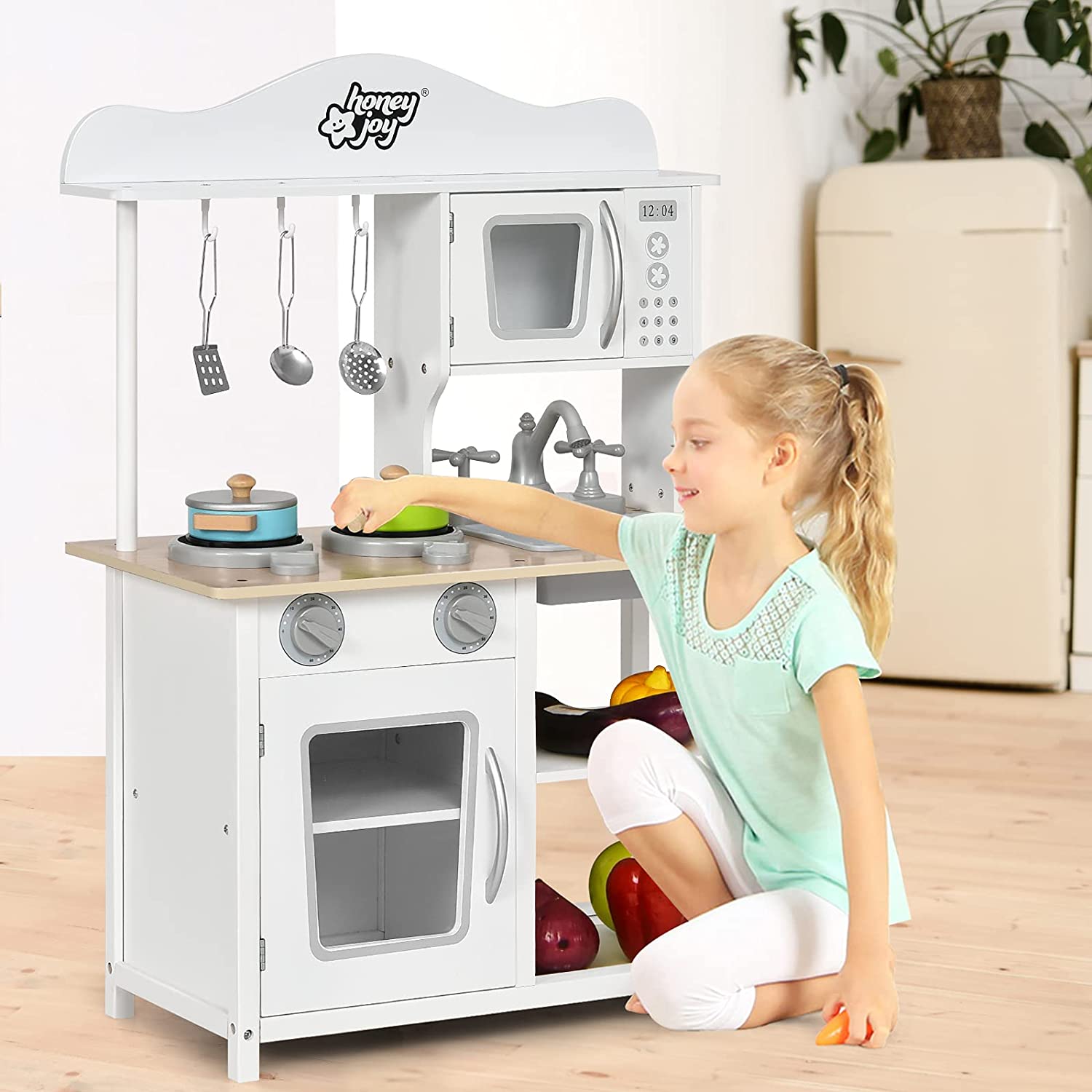 Cuisine Pour Enfants Avec Accessoires : Micro-ondes,casserole