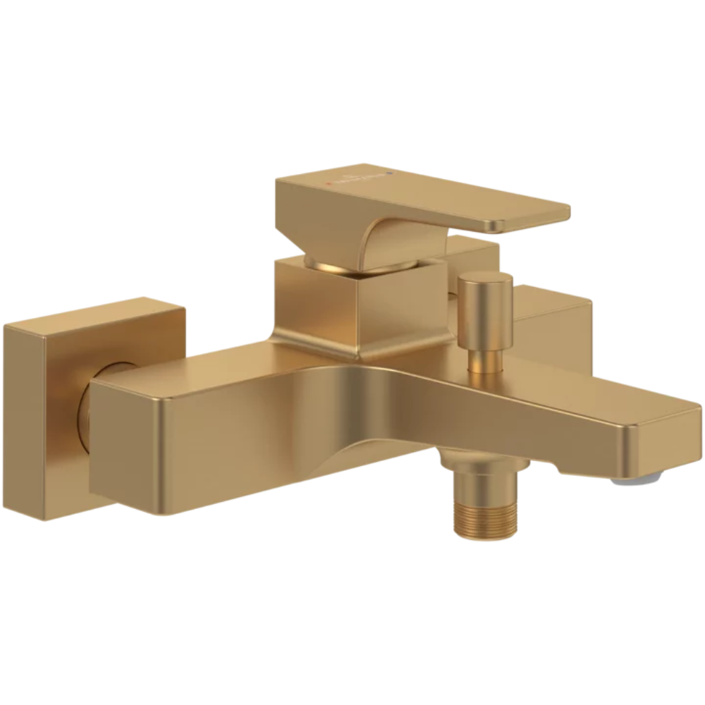Mitigeur Bain Douche Mécanique Villeroy Et Boch Architectura Square Brushed Gold