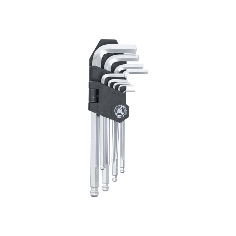 Jeu De Clés Allen Bgs - 6 Pans Intérieurs/femelle À Tête Sphérique - 9 Pcs - 815