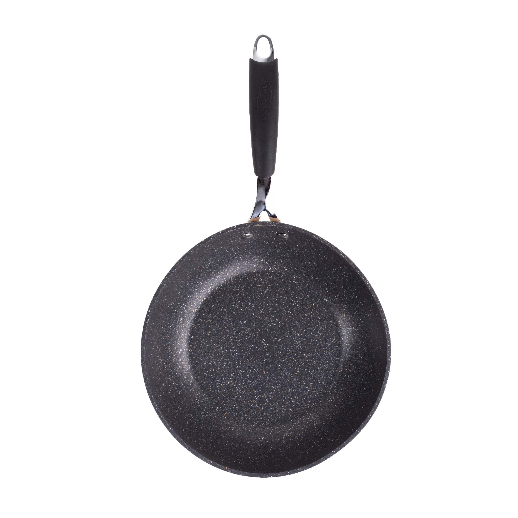 Wok Pyrex OPTIMA+ 28 Cm - Aluminium Forgé 3,8 Mm - Antiadhésif Double Couche - Compatible Tous Feux Dont Induction - Manche Silicone Soft Touch