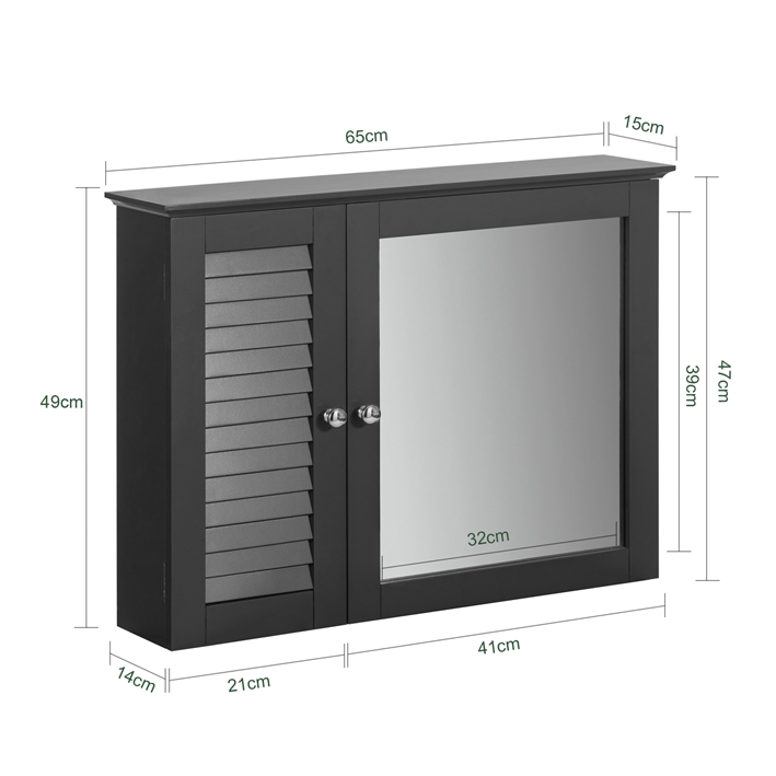 Armoire Haut Avec Miroir Bzr55-dg