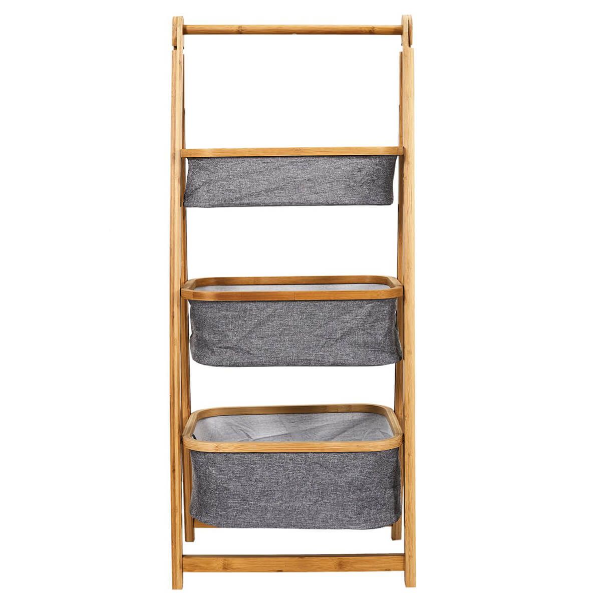 Box "Canvas & Bambou" Pliable Gris