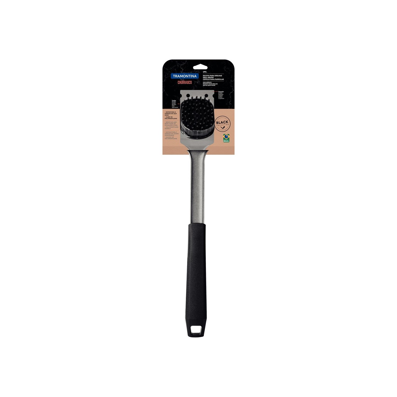 Brosse Pour Barbecue Churrasco, 40cm, Inox Et Plastique Tramontina