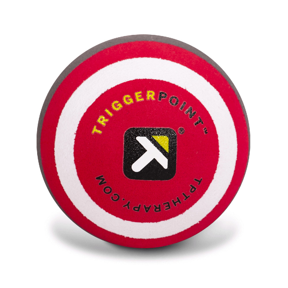 Массажный мяч мячик жесткий MBX, TriggerPoint ø 6,6 см, красно бело черный