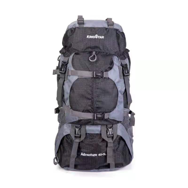 King Star Water-Proof Lightweight Travel Hiking Backpack Daypack-45L - Black