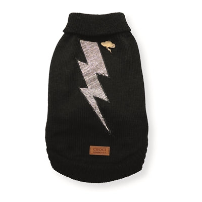 Pull Pour Chien Croci Avec Ouverture Laisse Et Boucles Arrière, Dos 30 Cm