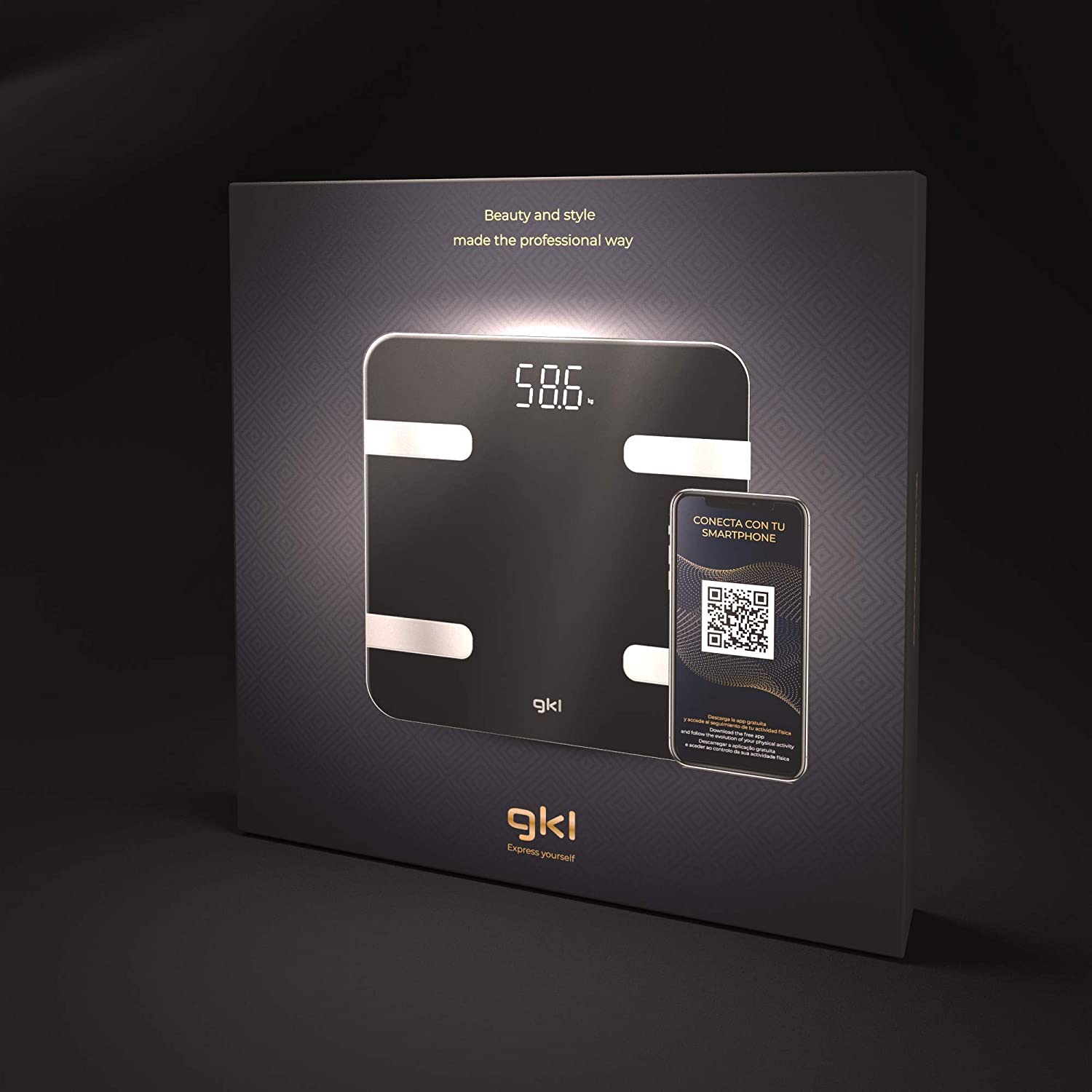 Balance De Fitness Gkl Avec Bluetooth Blanc