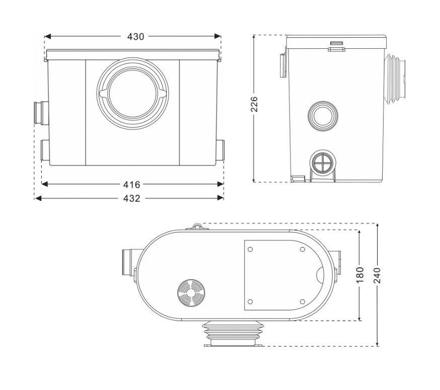 Broyeur Silencieux (toilette) 400w 30/35db Silencio 3 Aquamatix