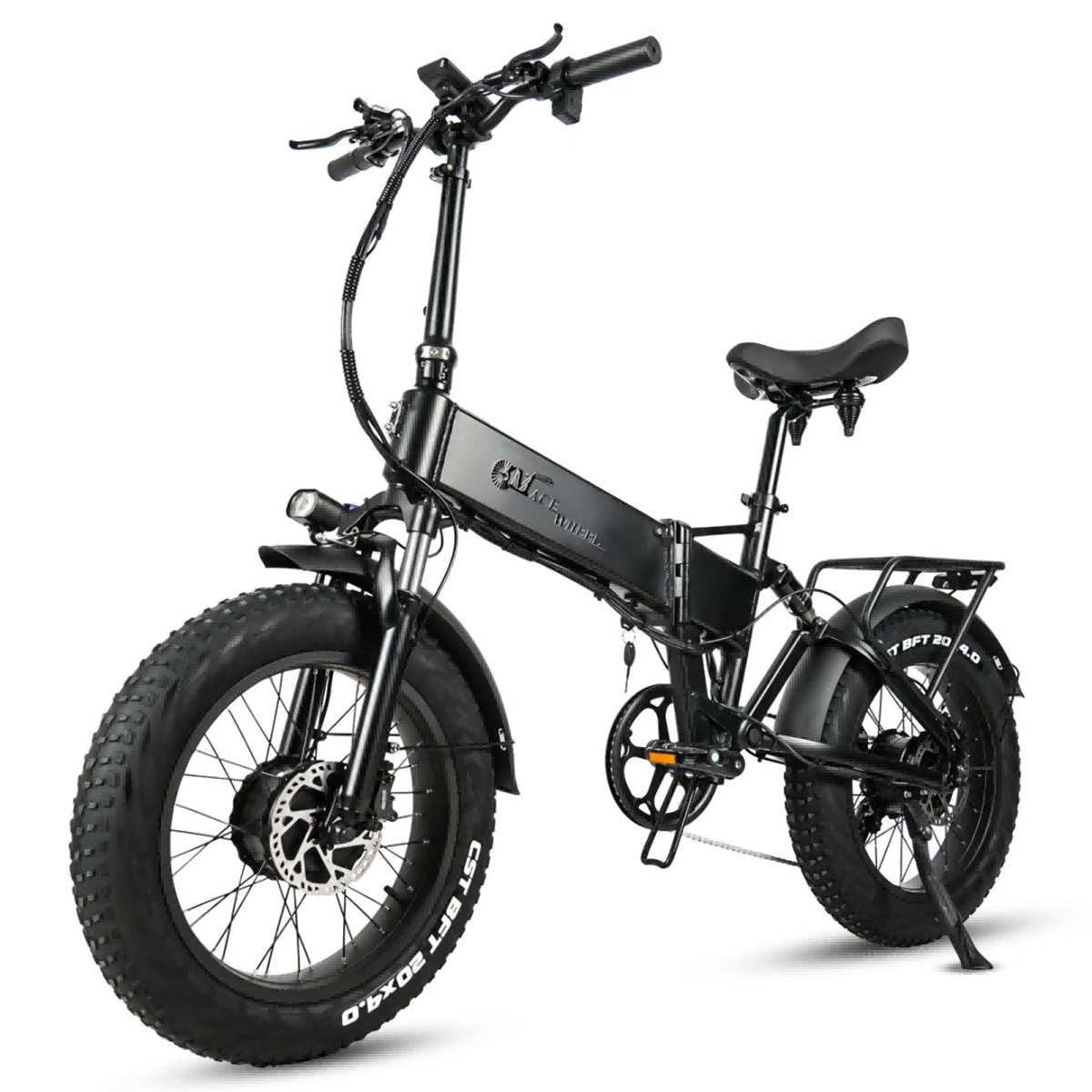 Vélo Électrique Pliable Cmacewheel Rx20maxt, Double Moteur, 1500 W, 18 Ah, Noir
