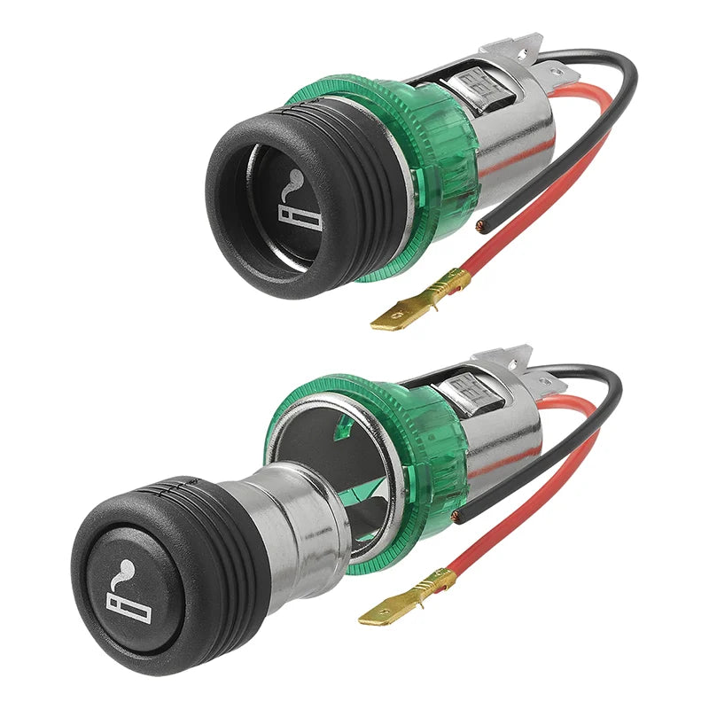 Prise Allume-Cigare Voiture 12V/24V 10A Universelle - Pièce De Rechange Neuf