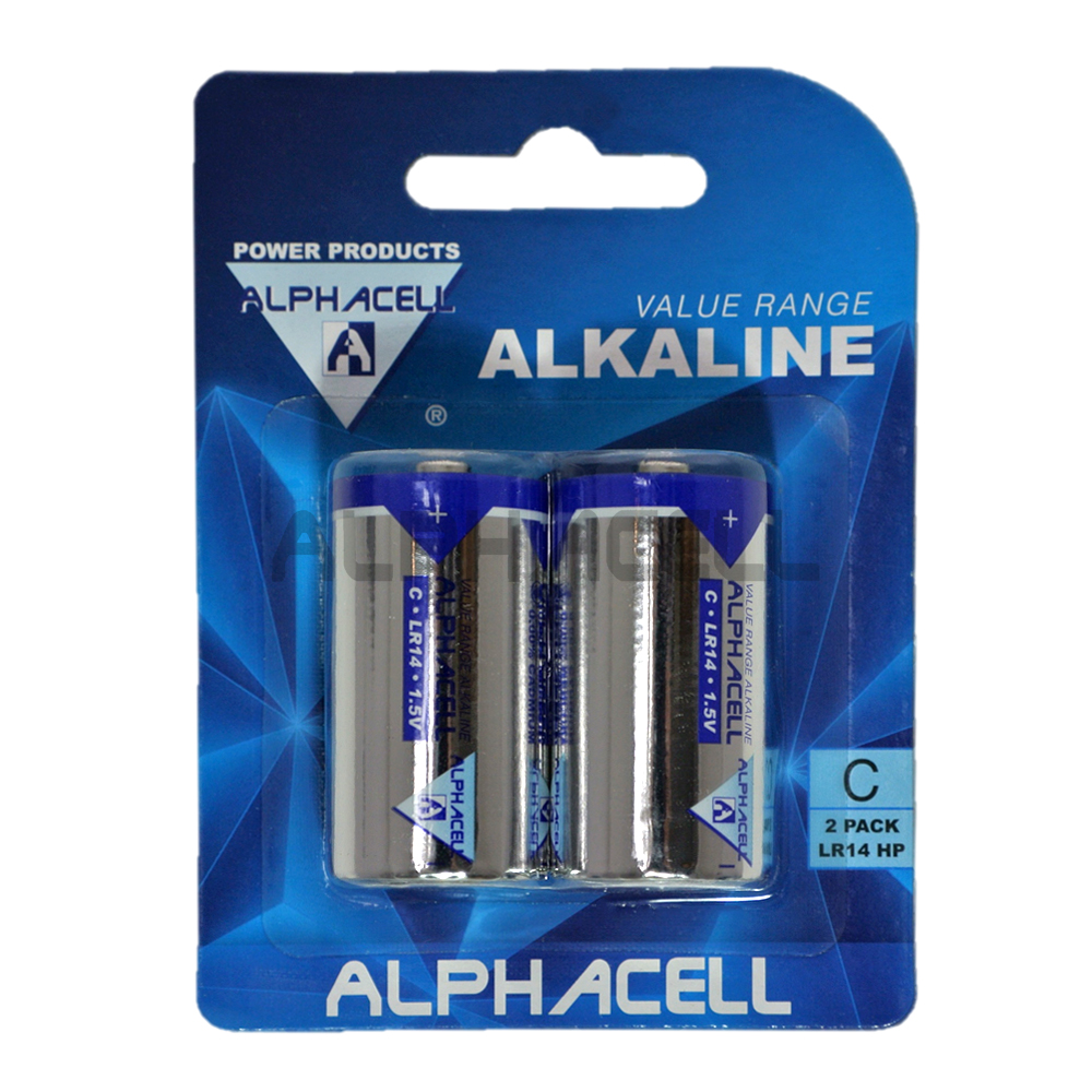 Alkaline Value C LR14 2pc - CARDED