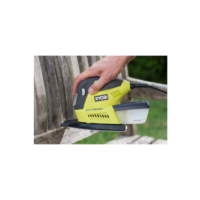 Ponceuse Vibrante Électrique Ryobi 280w - Sac De Transport - 3 Abrasifs Rss280-s