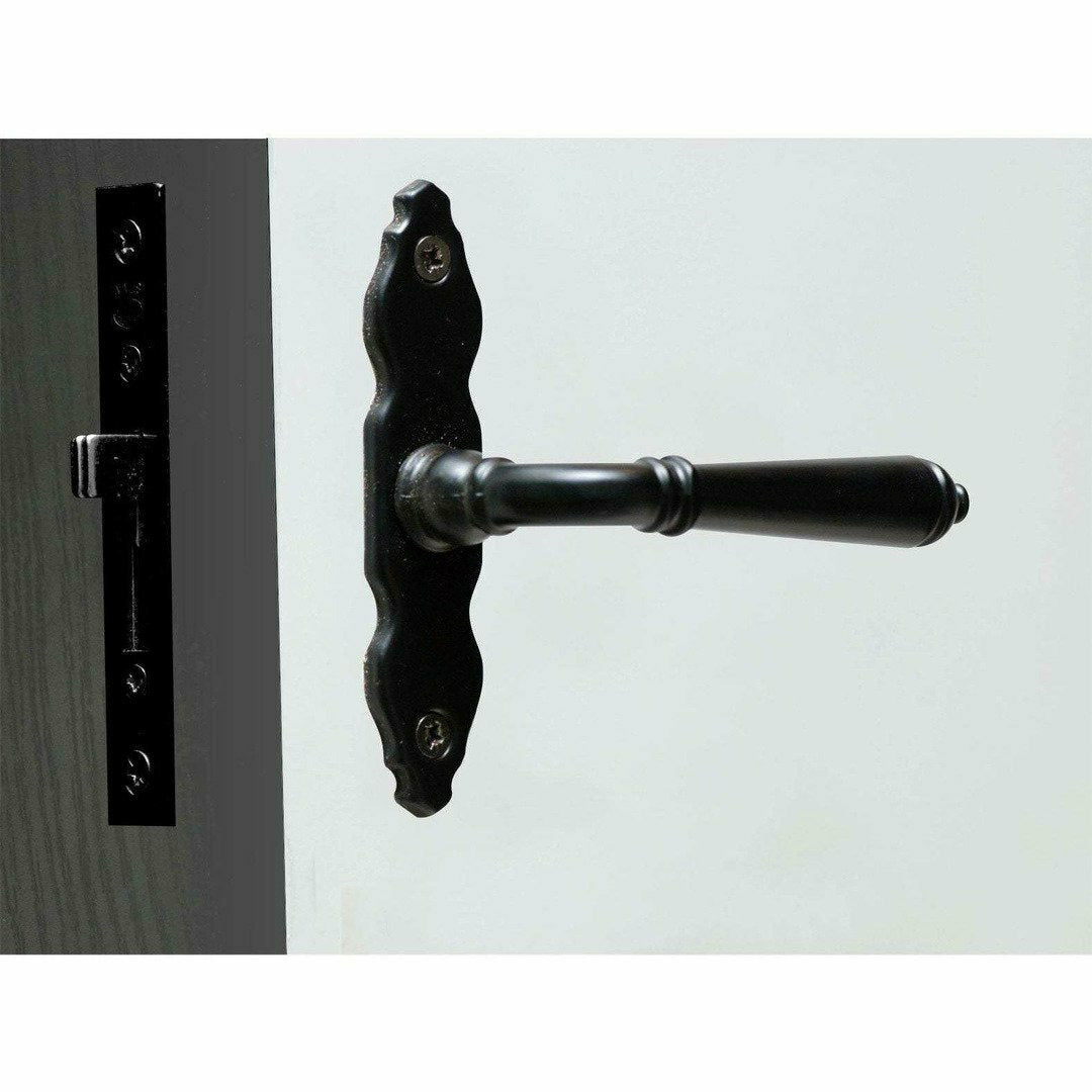 Black window handle and lock set