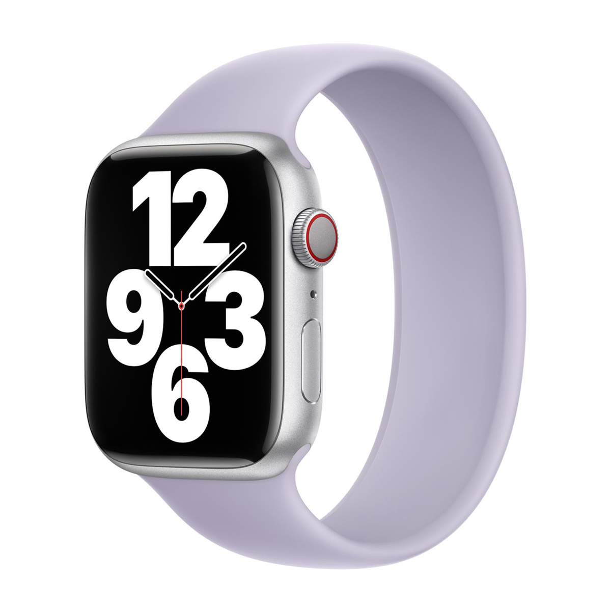 Bracelet Boucle unique en Silicone pour Apple Watch | 44/45/46/49 mm - Taille 6 - Purple Fog