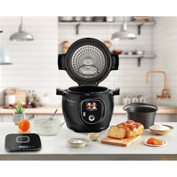 Multicuiseur - Robot Cuiseur Moulinex Cookeo+ Connect  , 6 L, Cuisson Pression, Menus